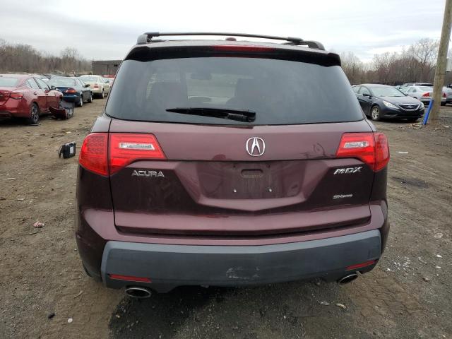 2HNYD28278H519315 - 2008 ACURA MDX BURGUNDY photo 6