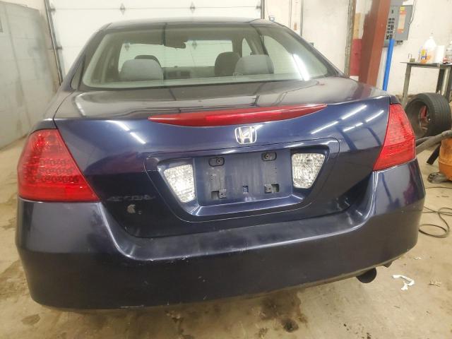 JHMCM56437C017505 - 2007 HONDA ACCORD LX BLUE photo 6