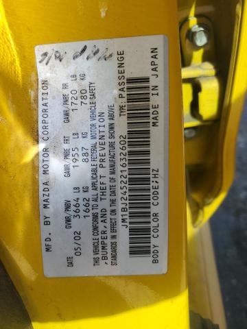 JM1BJ245221632602 - 2002 MAZDA PROTEGE PR5 黄色 照片 12
