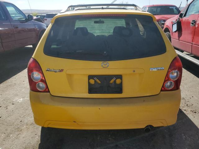 JM1BJ245221632602 - 2002 MAZDA PROTEGE PR5 YELLOW photo 6