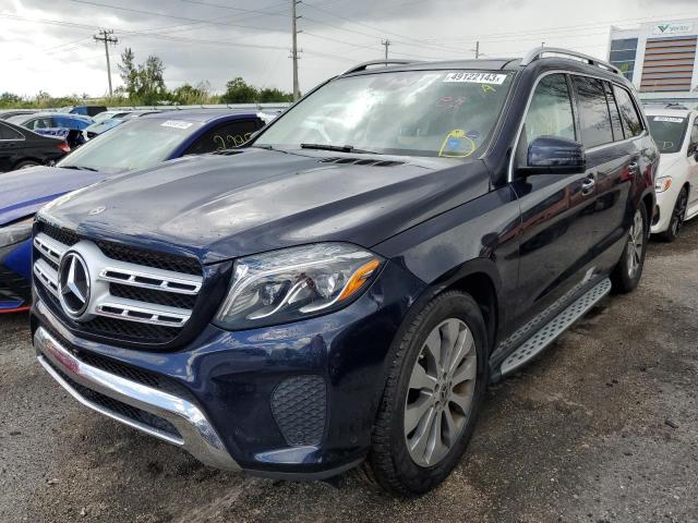 4JGDF6EE5KB196270 - 2019 MERCEDES-BENZ GLS 450 4MATIC BLUE photo 1