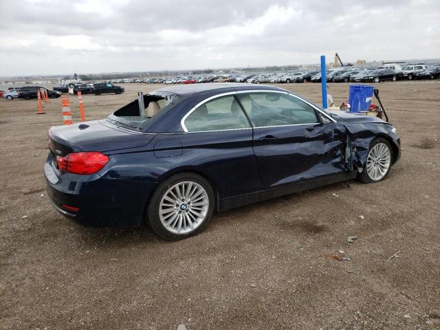 WBA3V9C55EPR69556 - 2014 BMW 428 XI BLUE photo 3