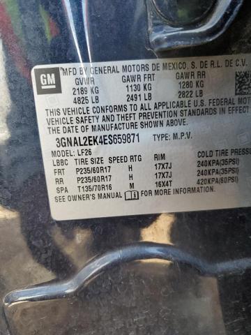 3GNAL2EK4ES659871 - 2014 CHEVROLET CAPTIVA LS შავი ფოტო 13