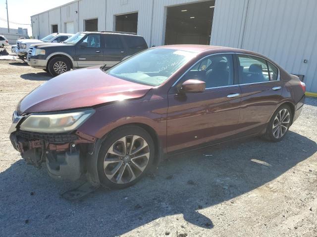 1HGCR2F54EA292546 - 2014 HONDA ACCORD SPORT BURGUNDY photo 1