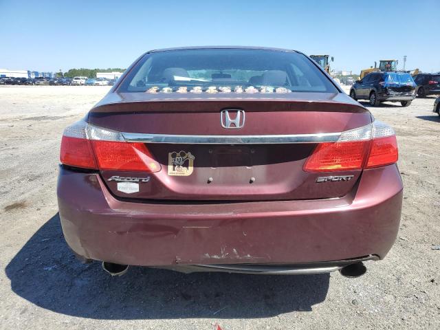 1HGCR2F54EA292546 - 2014 HONDA ACCORD SPORT BURGUNDY photo 6