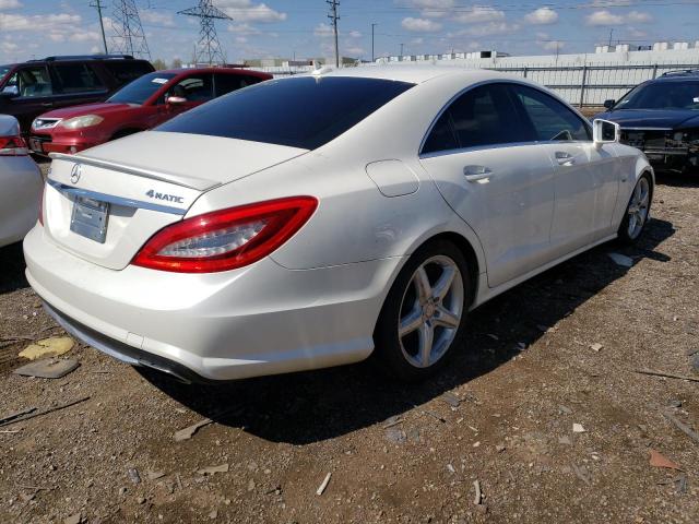 WDDLJ9BB8CA050209 - 2012 MERCEDES-BENZ CLS 550 4MATIC WHITE photo 3