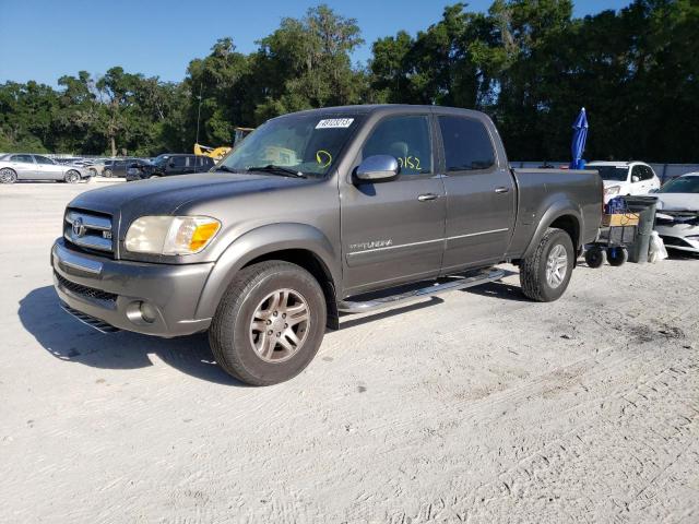 5TBET34186S529339 - 2006 TOYOTA TUNDRA DOUBLE CAB SR5 GRAY photo 1