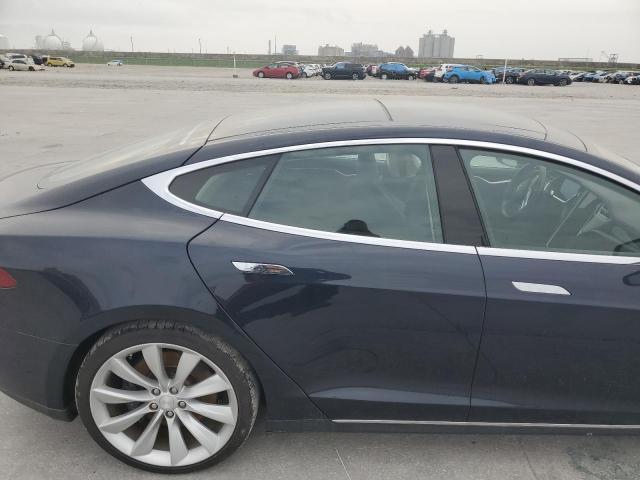 5YJSA1H12EFP37377 - 2014 TESLA MODEL S ლურჯი ფოტო 10