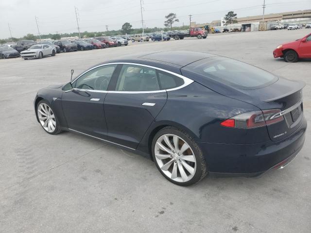 5YJSA1H12EFP37377 - 2014 TESLA MODEL S ლურჯი ფოტო 2