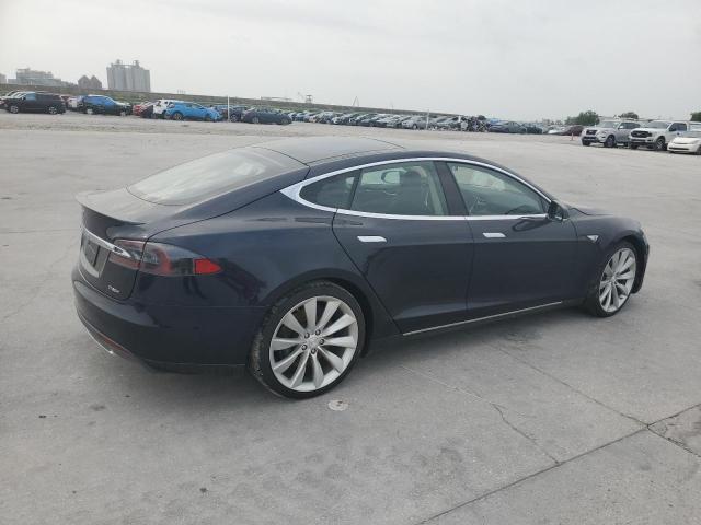 5YJSA1H12EFP37377 - 2014 TESLA MODEL S ლურჯი ფოტო 3