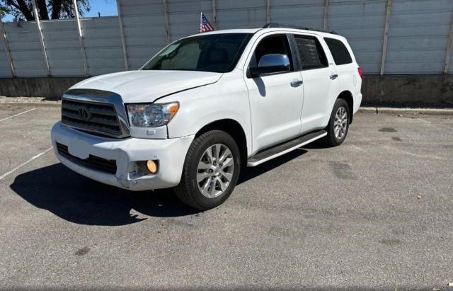 5TDKY5G15AS027349 - 2010 TOYOTA SEQUOIA LIMITED WHITE photo 2