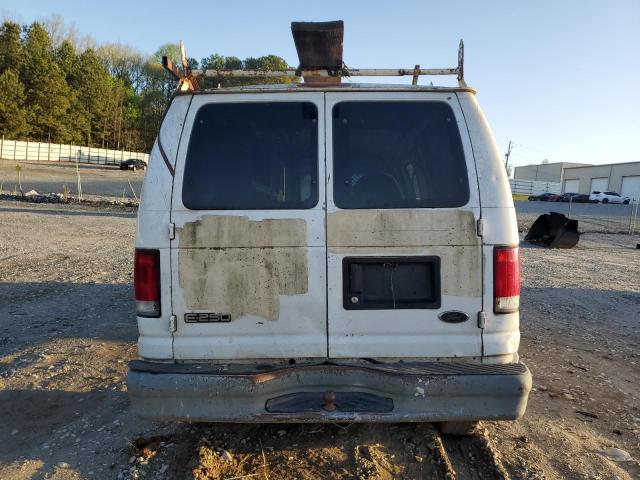 1FTNE24L62HB54160 - 2002 FORD ECONOLINE E250 VAN WHITE photo 6