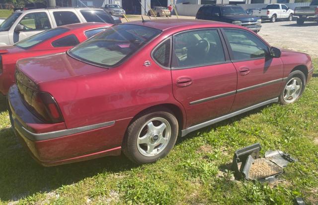 2G1WF52E359272160 - 2005 CHEVROLET IMPALA BURGUNDY photo 4