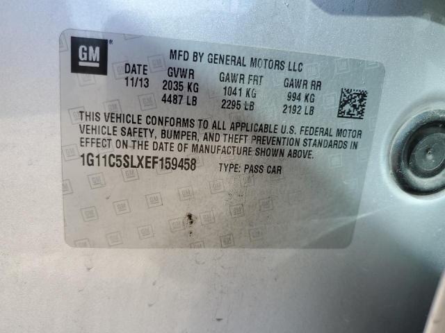 1G11C5SLXEF159458 - 2014 CHEVROLET MALIBU 1LT 银色 照片 13