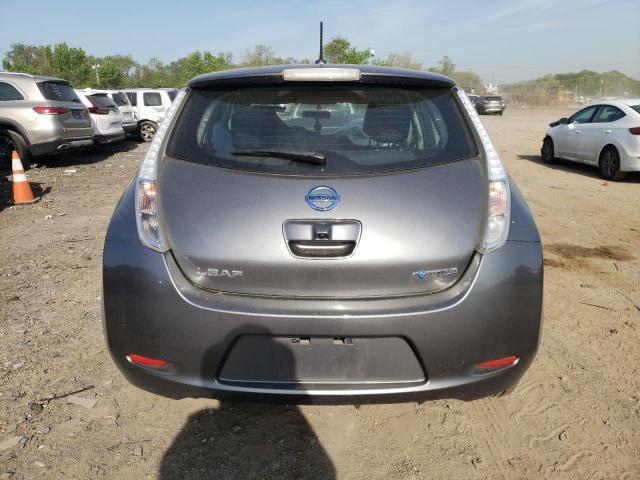 1N4AZ0CP0FC317504 - 2015 NISSAN LEAF S GRAY photo 6