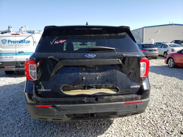 1FM5K8AB4NGB47575 - 2022 FORD EXPLORER POLICE INTERCEPTOR BLACK photo 6
