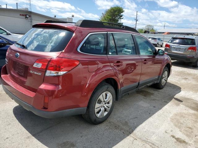 4S4BRCAC5D3303199 - 2013 SUBARU OUTBACK 2.5I RED photo 3