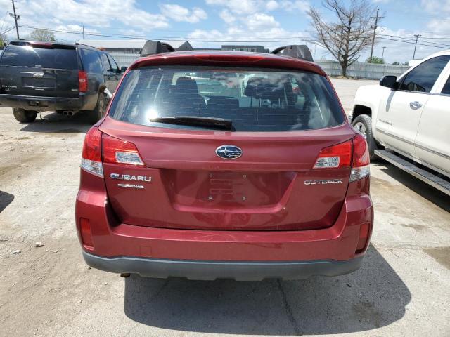 4S4BRCAC5D3303199 - 2013 SUBARU OUTBACK 2.5I RED photo 6
