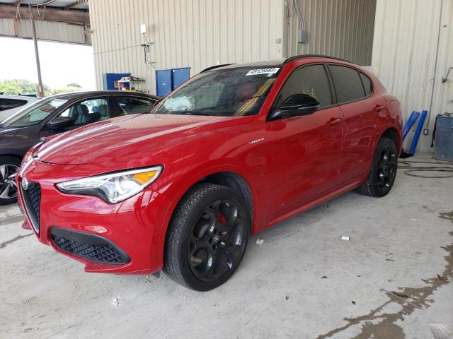 ZASPAKBN7N7D25119 - 2022 ALFA ROMEO STELVIO TI RED photo 1
