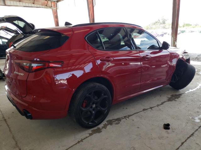 ZASPAKBN7N7D25119 - 2022 ALFA ROMEO STELVIO TI RED photo 3