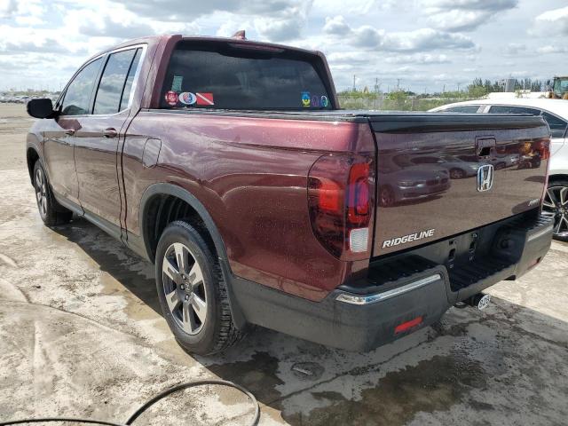 5FPYK3F67JB011372 - 2018 HONDA RIDGELINE RTL MAROON photo 2