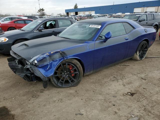 2C3CDZFJ9MH526767 - 2021 DODGE CHALLENGER R/T SCAT PACK BLUE photo 1