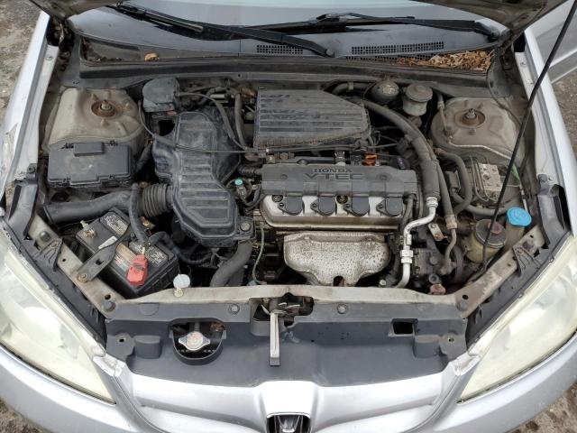 2HGES26705H549489 - 2005 HONDA CIVIC EX SILVER photo 11