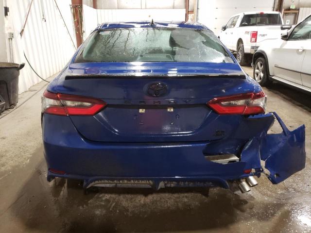 4T1G11BK0RU123850 - 2024 TOYOTA CAMRY SE NIGHT SHADE BLUE photo 6