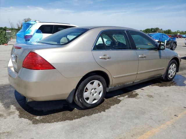 3HGCM56497G700681 - 2007 HONDA ACCORD LX TAN photo 3