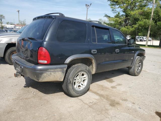 1B4HS38N02F207189 - 2002 DODGE DURANGO SPORT BLACK photo 3