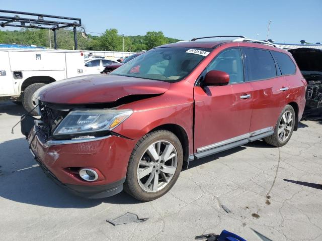 5N1AR2MN6DC615874 - 2013 NISSAN PATHFINDER S RED photo 1