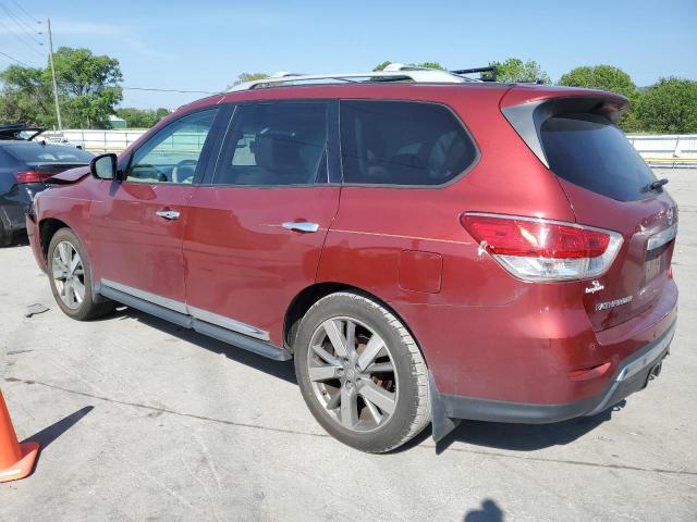 5N1AR2MN6DC615874 - 2013 NISSAN PATHFINDER S RED photo 2