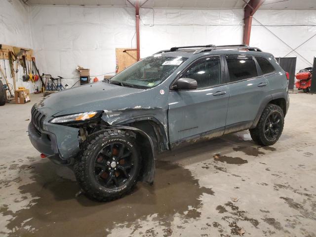 1C4PJMBS1FW641388 - 2015 JEEP CHEROKEE TRAILHAWK BLUE photo 1