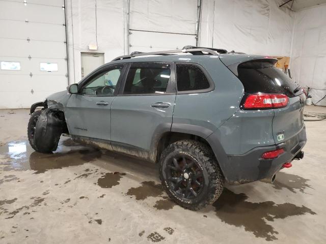 1C4PJMBS1FW641388 - 2015 JEEP CHEROKEE TRAILHAWK BLUE photo 2