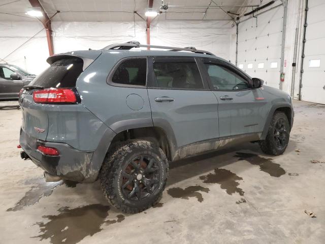 1C4PJMBS1FW641388 - 2015 JEEP CHEROKEE TRAILHAWK BLUE photo 3