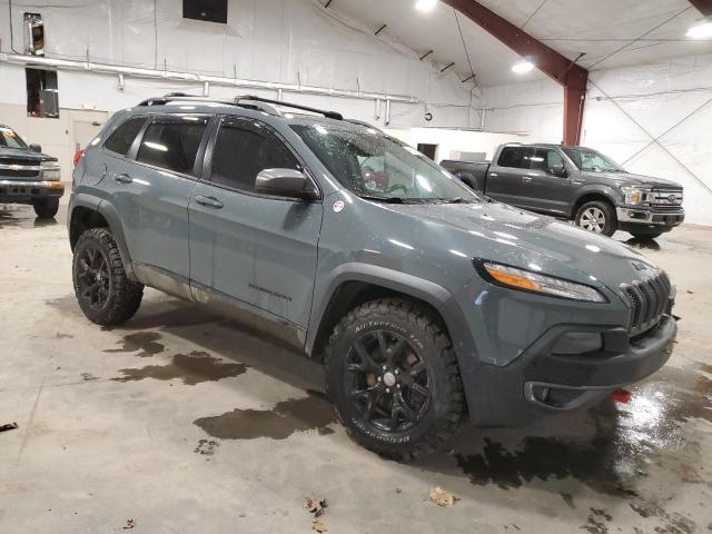 1C4PJMBS1FW641388 - 2015 JEEP CHEROKEE TRAILHAWK BLUE photo 4