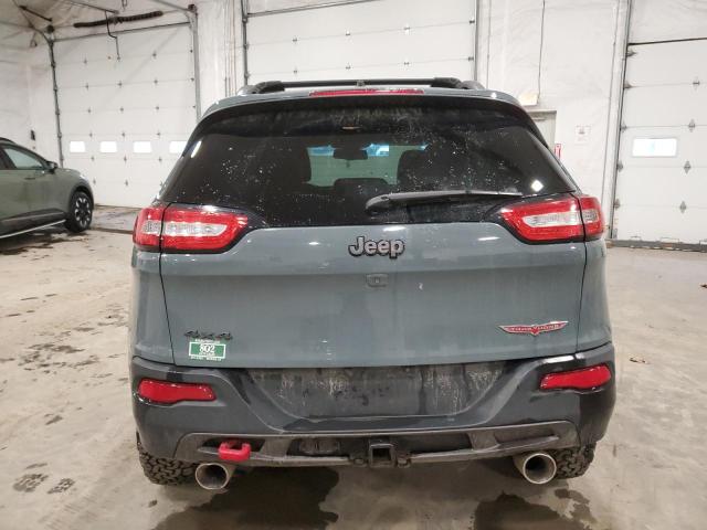 1C4PJMBS1FW641388 - 2015 JEEP CHEROKEE TRAILHAWK BLUE photo 6