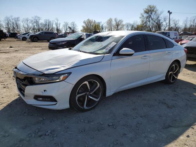 1HGCV1F37KA046901 - 2019 HONDA ACCORD SPORT WHITE photo 1