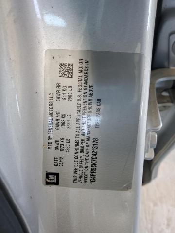 1G4PR5SK7C4213178 - 2012 BUICK VERANO CONVENIENCE SILVER photo 12