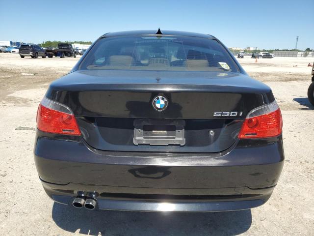 WBANE73526CM41852 - 2006 BMW 530 I BLACK photo 6