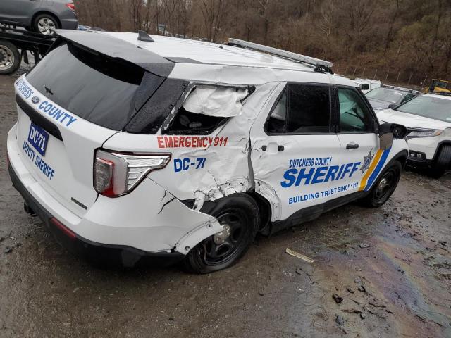 1FM5K8AB1NGC25570 - 2022 FORD EXPLORER POLICE INTERCEPTOR WHITE photo 3