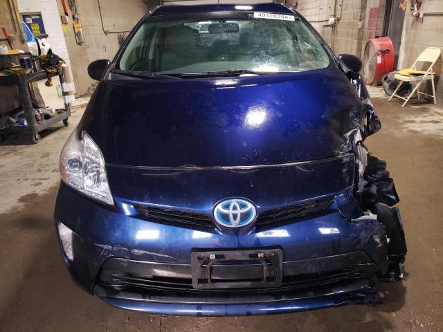 JTDKN3DU6D1706138 - 2013 TOYOTA PRIUS BLUE photo 5