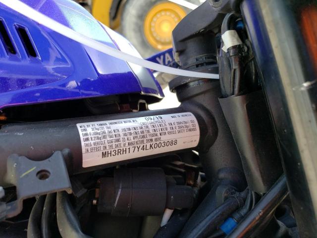 MH3RH17Y4LK003088 - 2020 YAMAHA YZFR3 BLUE photo 9