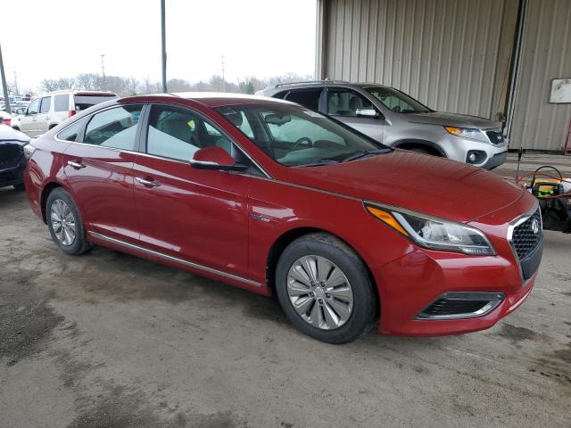 KMHE24L17GA038854 - 2016 HYUNDAI SONATA HYBRID RED photo 4