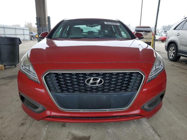 KMHE24L17GA038854 - 2016 HYUNDAI SONATA HYBRID RED photo 5