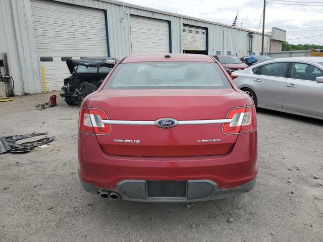 1FAHP2FW3AG135185 - 2010 FORD TAURUS LIMITED RED photo 6