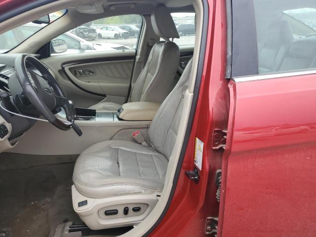 1FAHP2FW3AG135185 - 2010 FORD TAURUS LIMITED RED photo 7
