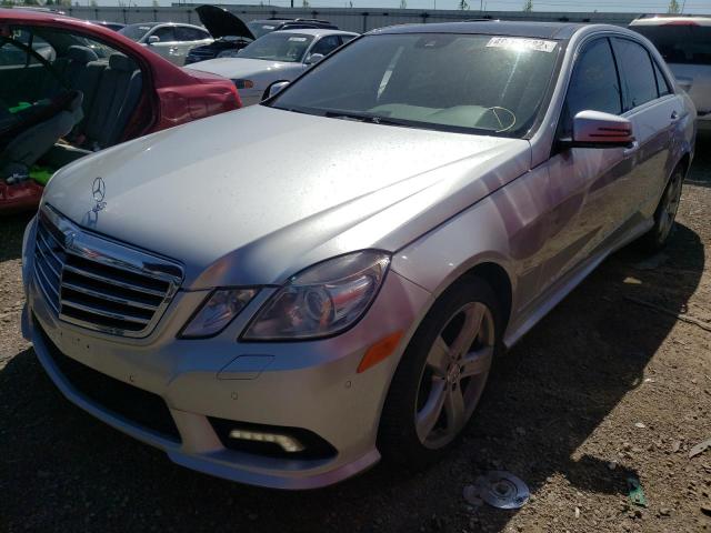 WDDHF9AB3BA348268 - 2011 MERCEDES-BENZ E 550 4MATIC SILVER photo 2