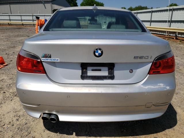 WBANB53526CP03446 - 2006 BMW 550 I SILVER photo 6