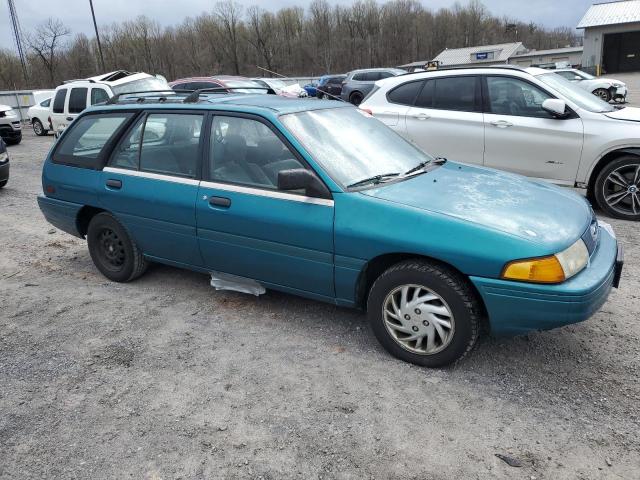 1FAPP15J2PW387553 - 1993 FORD ESCORT LX TEAL photo 4